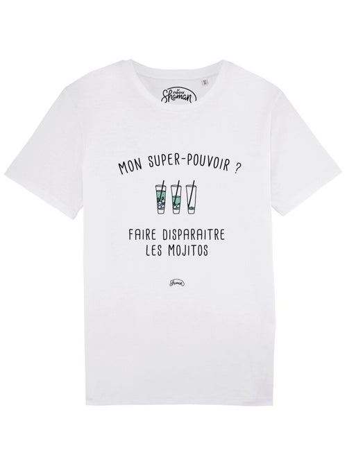 T-shirt Homme - MON SUPER-POUVOIR? FAIRE DISPARAITRE LES MOJITOS - Kiabi