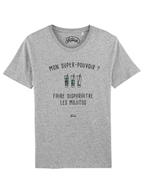 T-shirt Homme - MON SUPER-POUVOIR? FAIRE DISPARAITRE LES MOJITOS - Kiabi