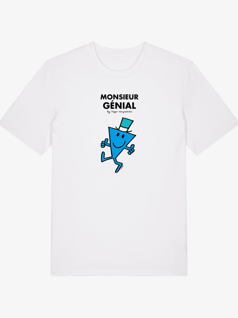 T-shirt Homme - MONSIEUR GÉNIAL Blanc - Kiabi