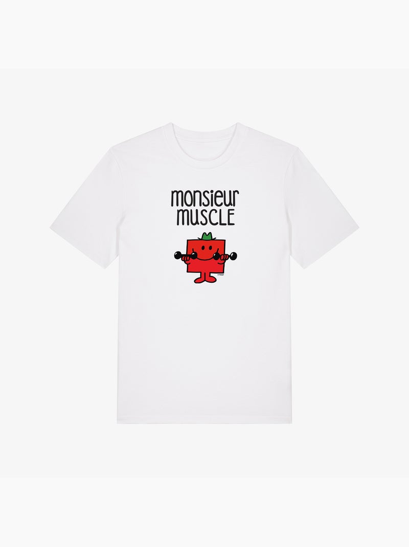 T-shirt Homme - MONSIEUR MUSCLE Blanc - Kiabi