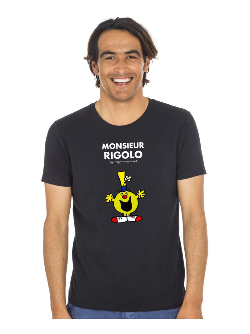 T-shirt Homme - MONSIEUR RIGOLO Noir - Kiabi