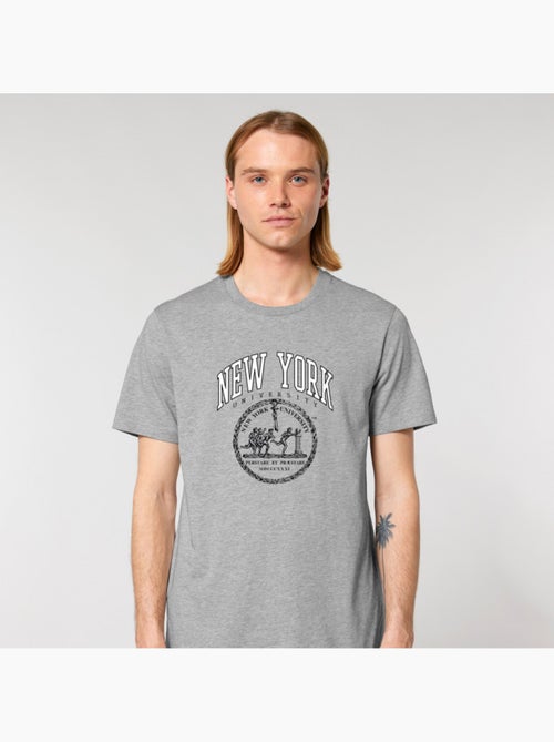 T-shirt Homme - NEW YORK UNIVERSITY - Kiabi