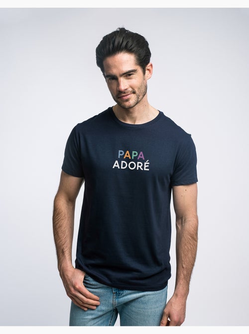 T-shirt Homme - PAPA ADORÉ COLORÉ - Kiabi