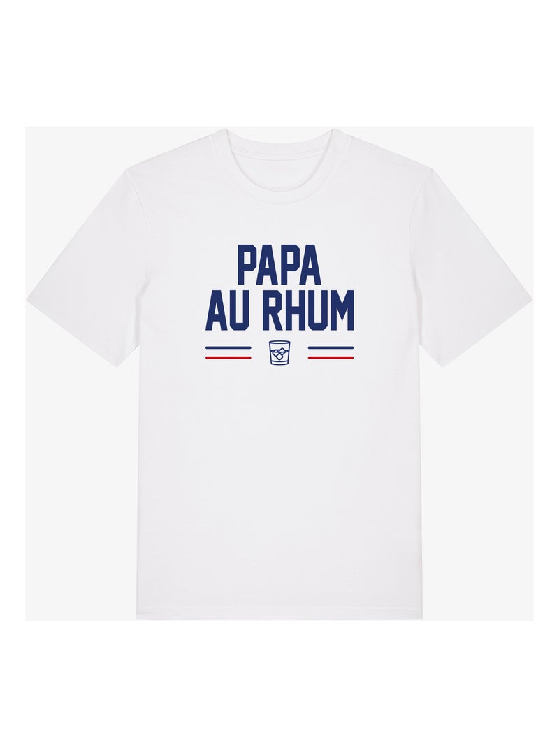T-shirt Homme - PAPA AU RHUM Blanc - Kiabi