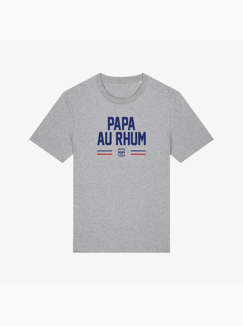 T-shirt Homme - PAPA AU RHUM Gris chiné - Kiabi
