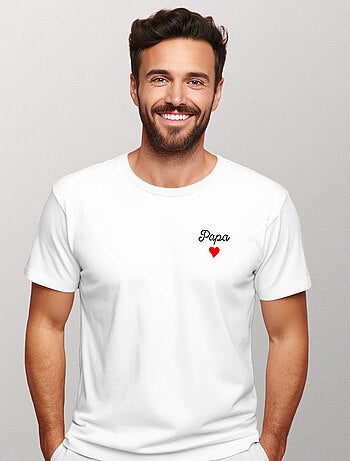 T-shirt Homme - PAPA CŒUR