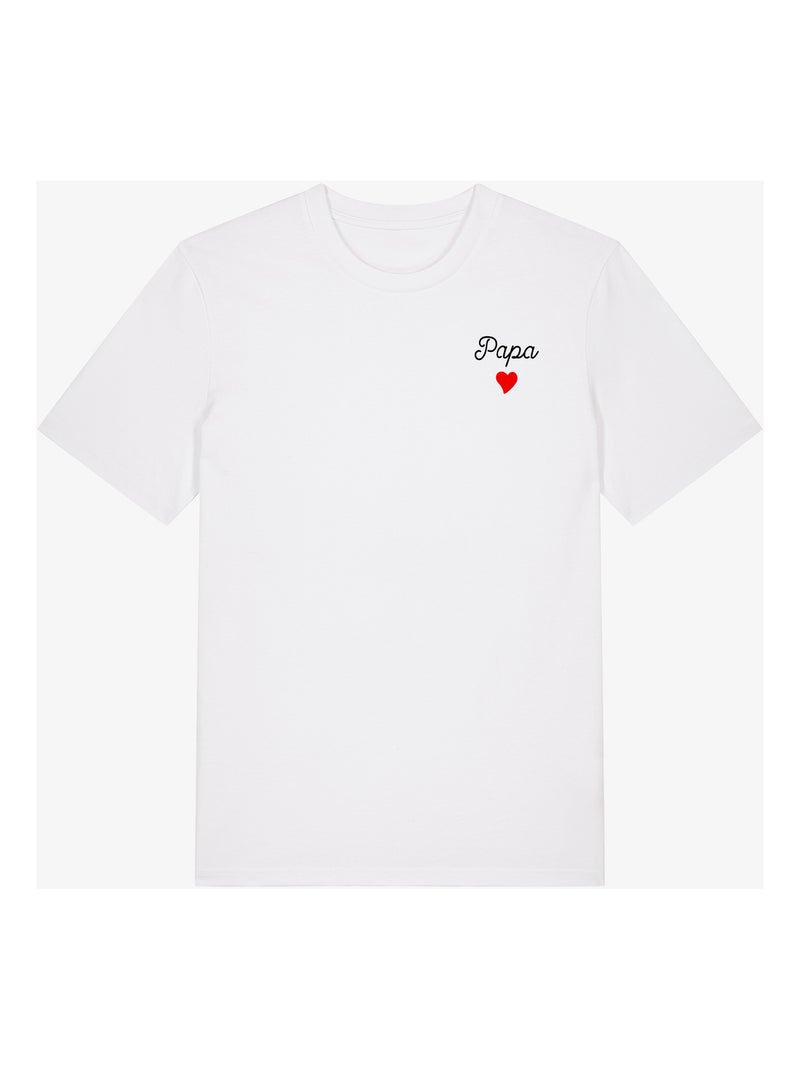 T-shirt Homme - PAPA CŒUR Blanc - Kiabi