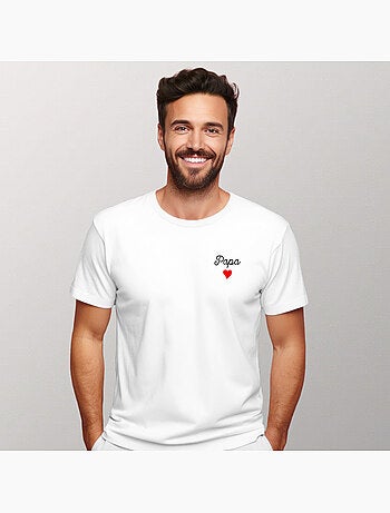 T-shirt Homme - PAPA CŒUR