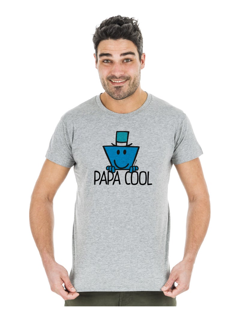 T-shirt Homme - PAPA COOL Gris chiné - Kiabi