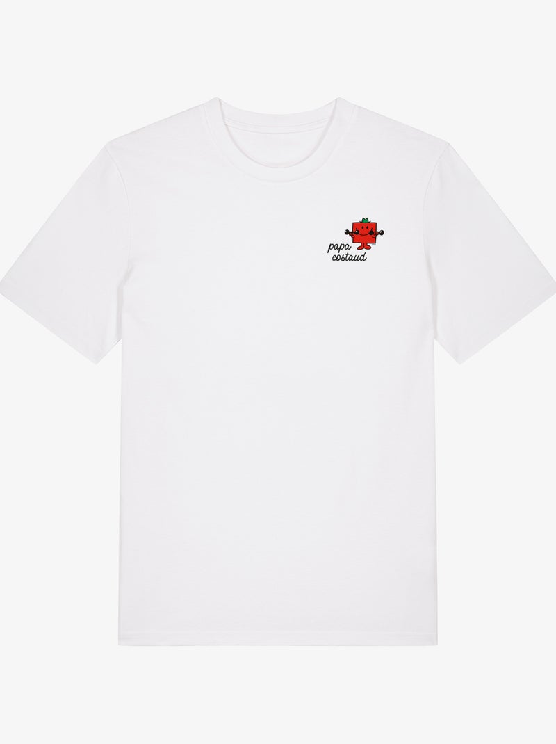 T-shirt Homme - PAPA COSTAUD COEUR Blanc - Kiabi