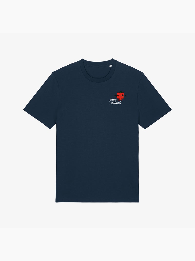 T-shirt Homme - PAPA COSTAUD COEUR Bleu marine - Kiabi