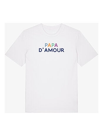 T-shirt Homme - PAPA D'AMOUR COLORÉ