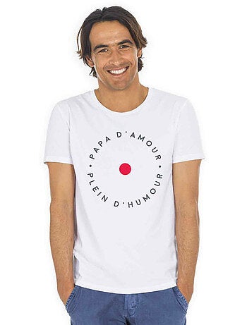 T-shirt homme - papa d'amour pleins d'humour - noël