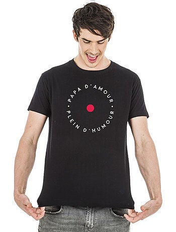 T-shirt homme - papa d'amour pleins d'humour - noël