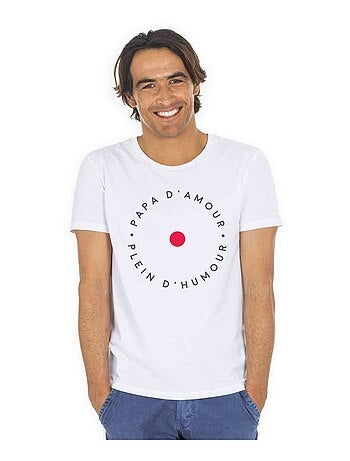 T-shirt Homme - PAPA D'AMOUR PLEINS D'HUMOUR