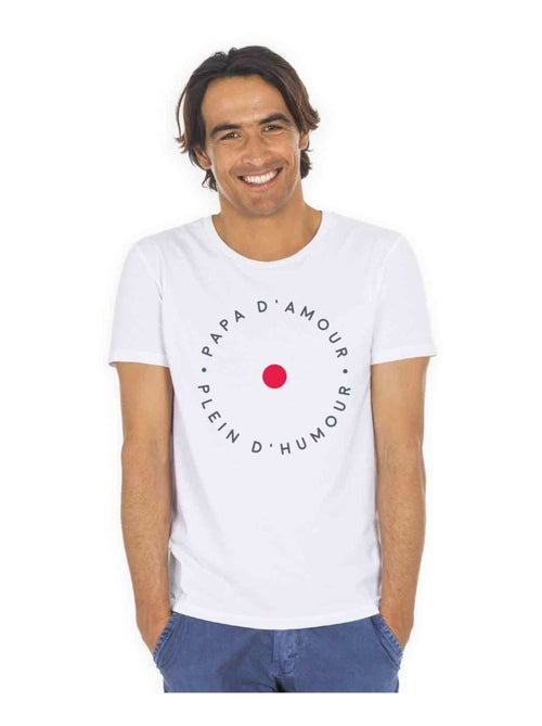 T-shirt Homme - PAPA D'AMOUR PLEINS D'HUMOUR - Kiabi