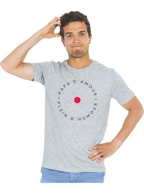 T-shirt Homme - PAPA D'AMOUR PLEINS D'HUMOUR - Kiabi