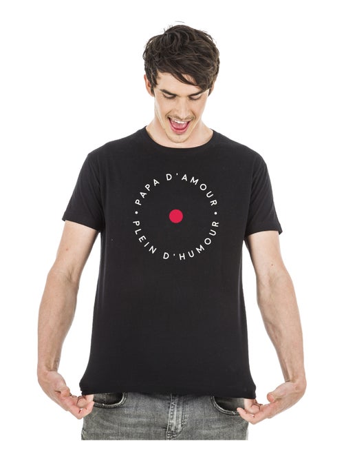 T-shirt Homme - PAPA D'AMOUR PLEINS D'HUMOUR - Kiabi