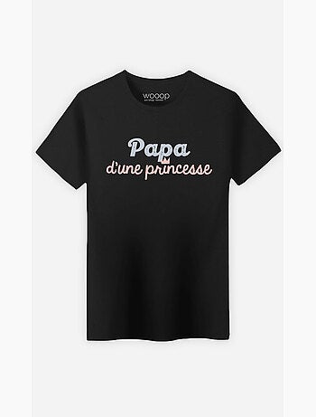 T-shirt homme - papa d'une princesse - noël