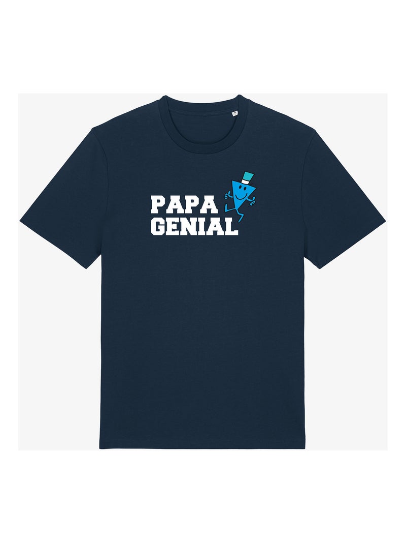 T-shirt homme - papa genial - noël Bleu marine - Kiabi