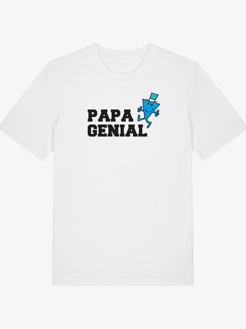 T-shirt Homme - PAPA GENIAL Blanc - Kiabi