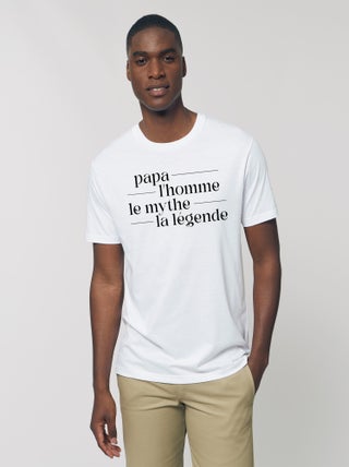 T-shirt Homme - PAPA MYTHE LEGENDE