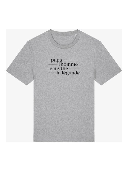 T-shirt Homme - PAPA MYTHE LEGENDE - Kiabi