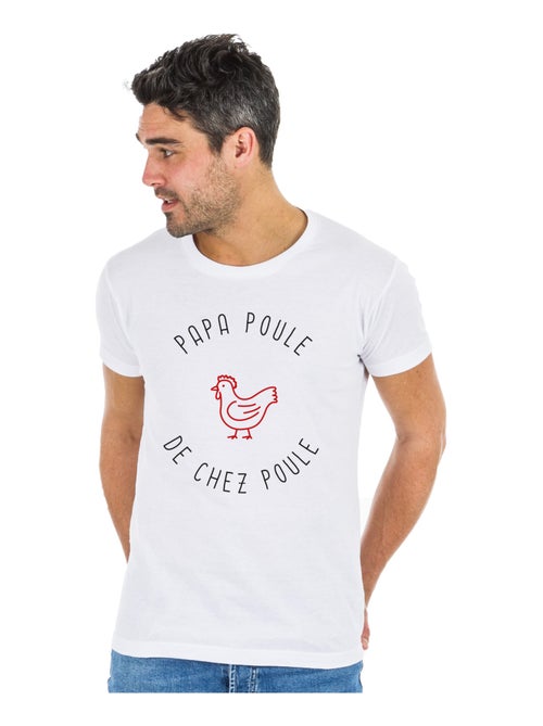 T-shirt Homme - PAPA POULE DE CHEZ POULE - Kiabi