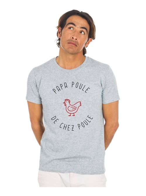 T-shirt Homme - PAPA POULE DE CHEZ POULE - Kiabi
