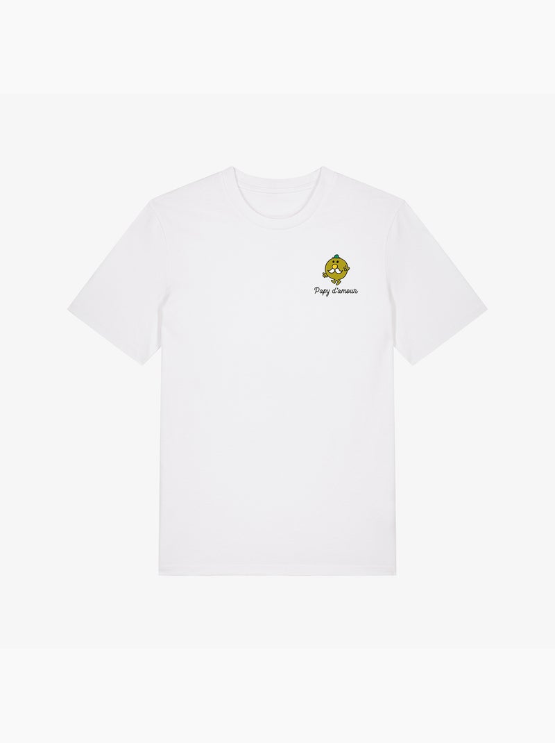 T-shirt Homme - PAPY D AMOUR COEUR Blanc - Kiabi