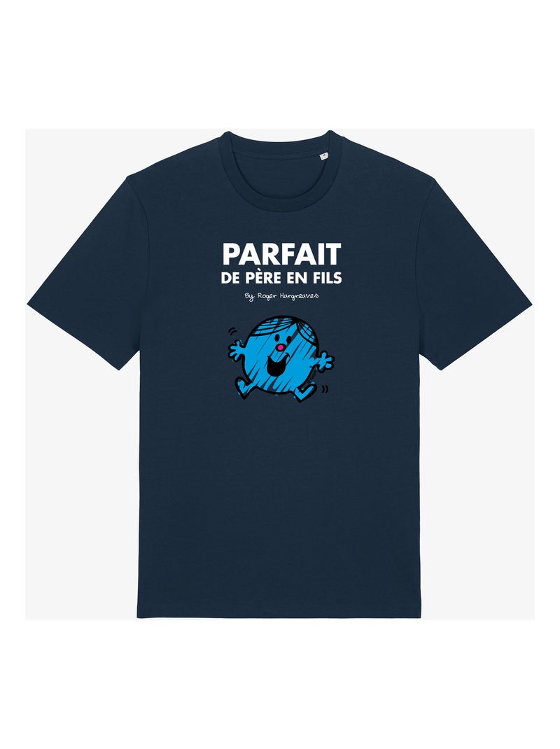T-shirt Homme - PARFAIT DE PÈRE EN FILS Bleu marine - Kiabi