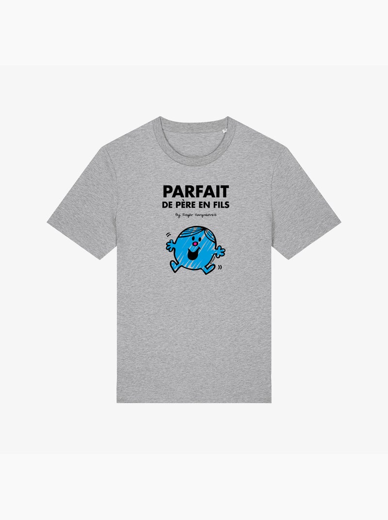 T-shirt Homme - PARFAIT DE PÈRE EN FILS Gris chiné - Kiabi