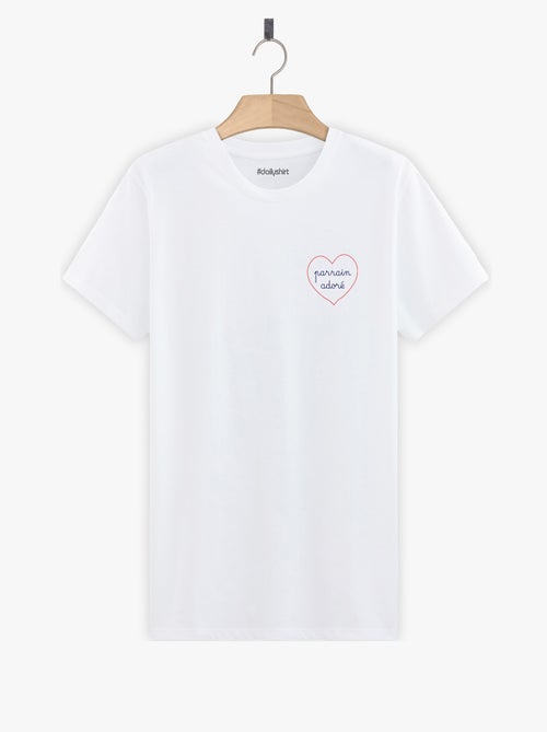T-shirt Homme - PARRAIN ADORE - CŒUR - Kiabi