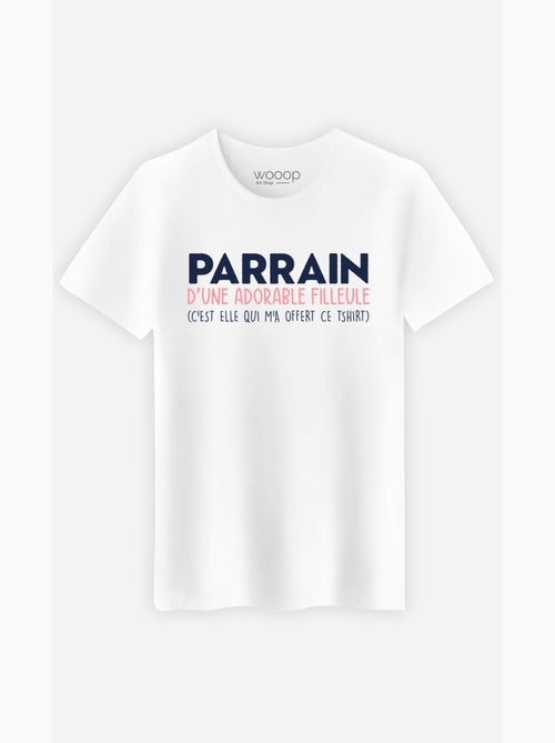 T-shirt Homme - PARRAIN D'UNE ADORABLE FILLEULE - Kiabi