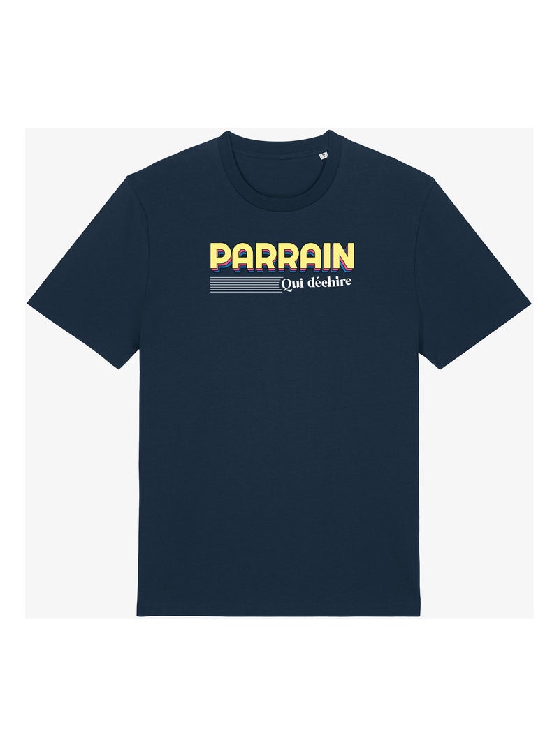 T-shirt Homme - PARRAIN QUI DÉCHIRE 3 Bleu marine - Kiabi