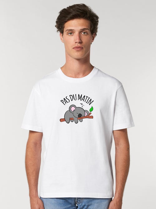 T-shirt Homme - PAS DU MATIN - Kiabi