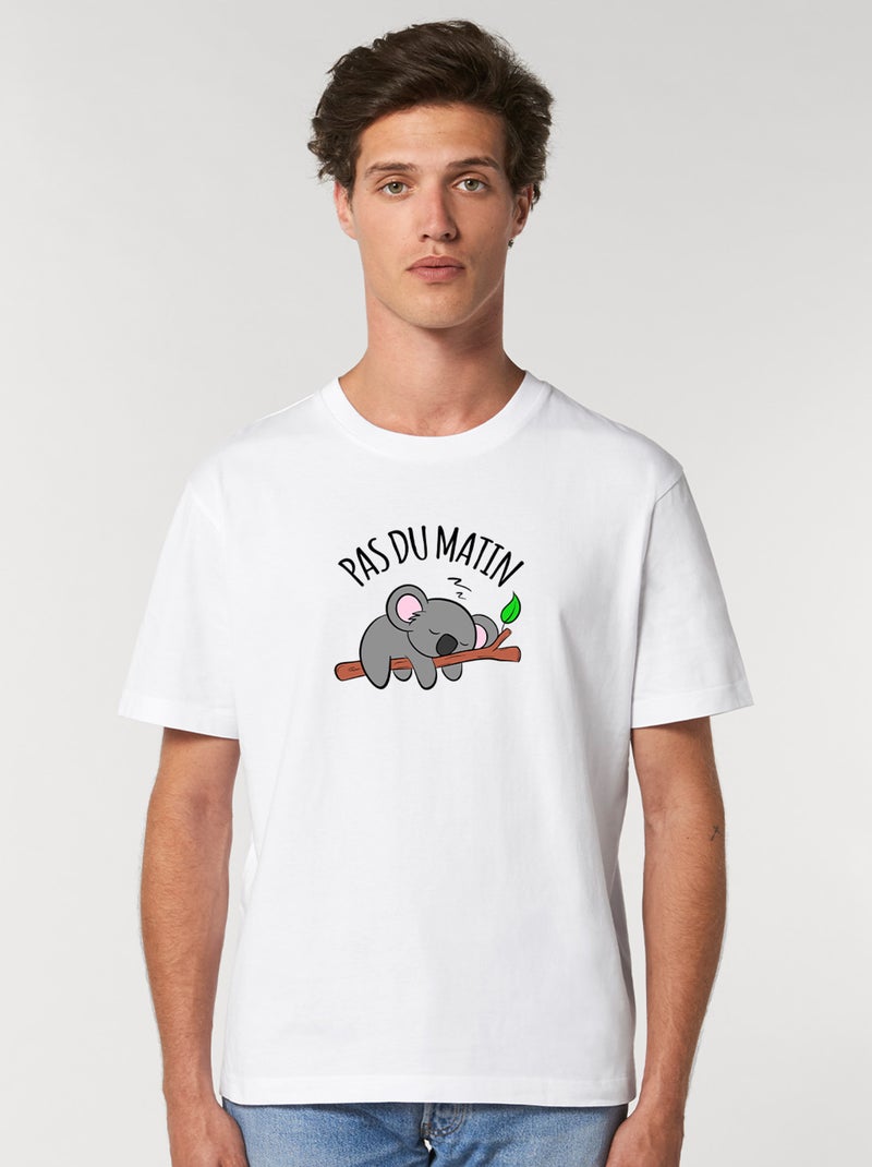 T-shirt Homme - PAS DU MATIN Blanc - Kiabi