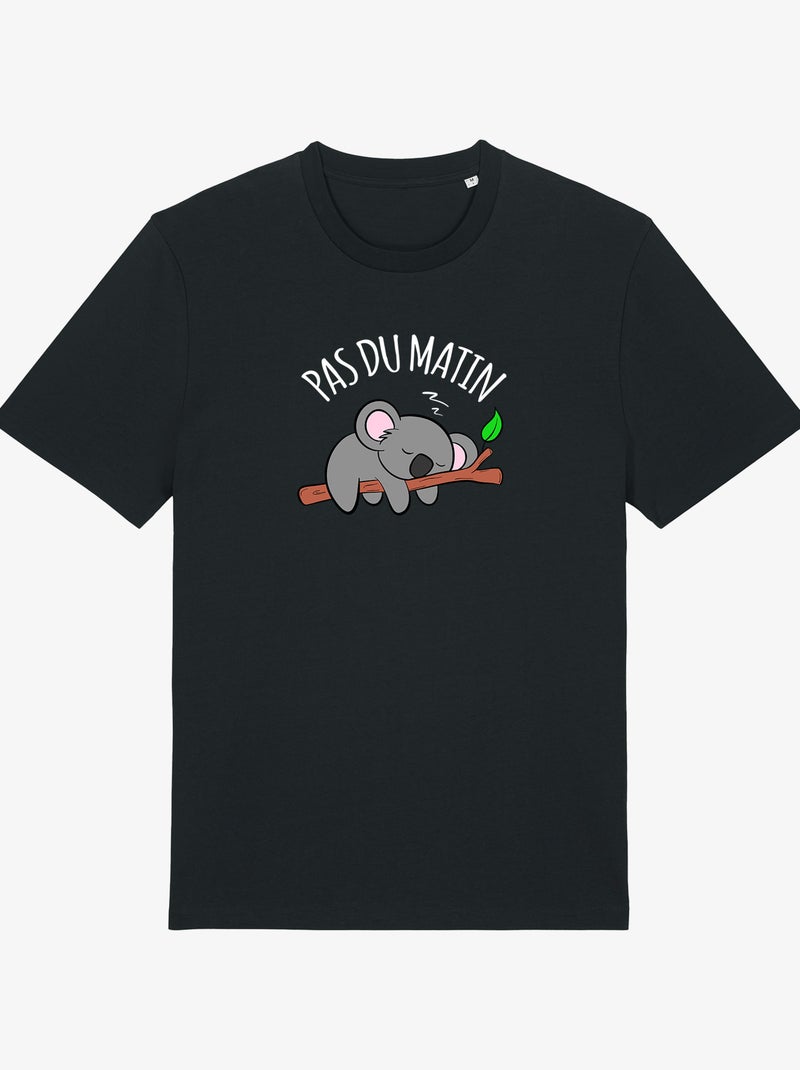 T-shirt Homme - PAS DU MATIN Noir - Kiabi