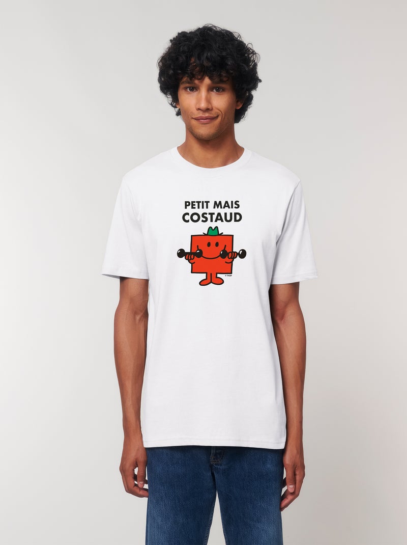 T-shirt Homme - PETIT MAIS COSTAUD Blanc - Kiabi