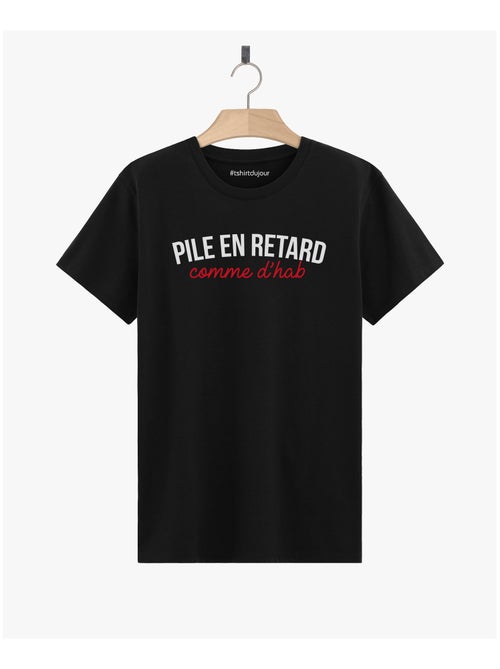 T-shirt Homme - PILE EN RETARD - Kiabi
