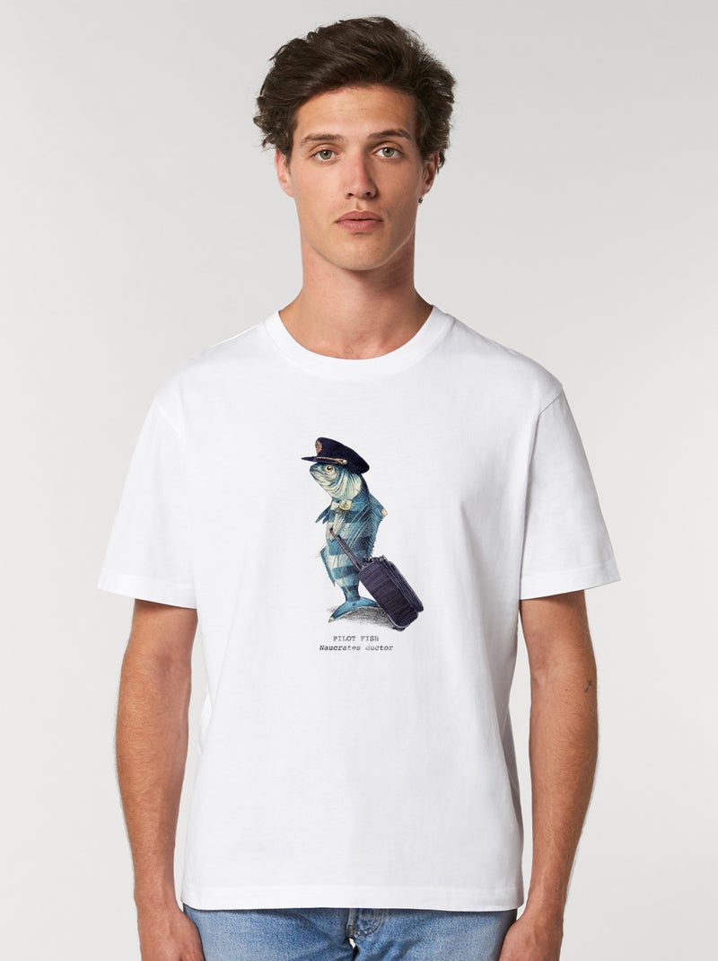 T-shirt Homme - PILOT FISH Blanc - Kiabi