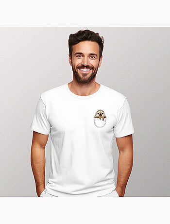T-shirt Homme - POCKET SLOTH