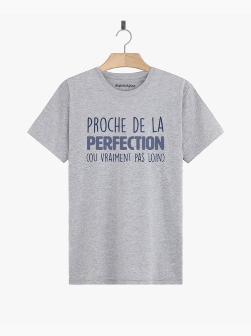T-shirt Homme - PROCHE DE LA PERFECTION - Kiabi