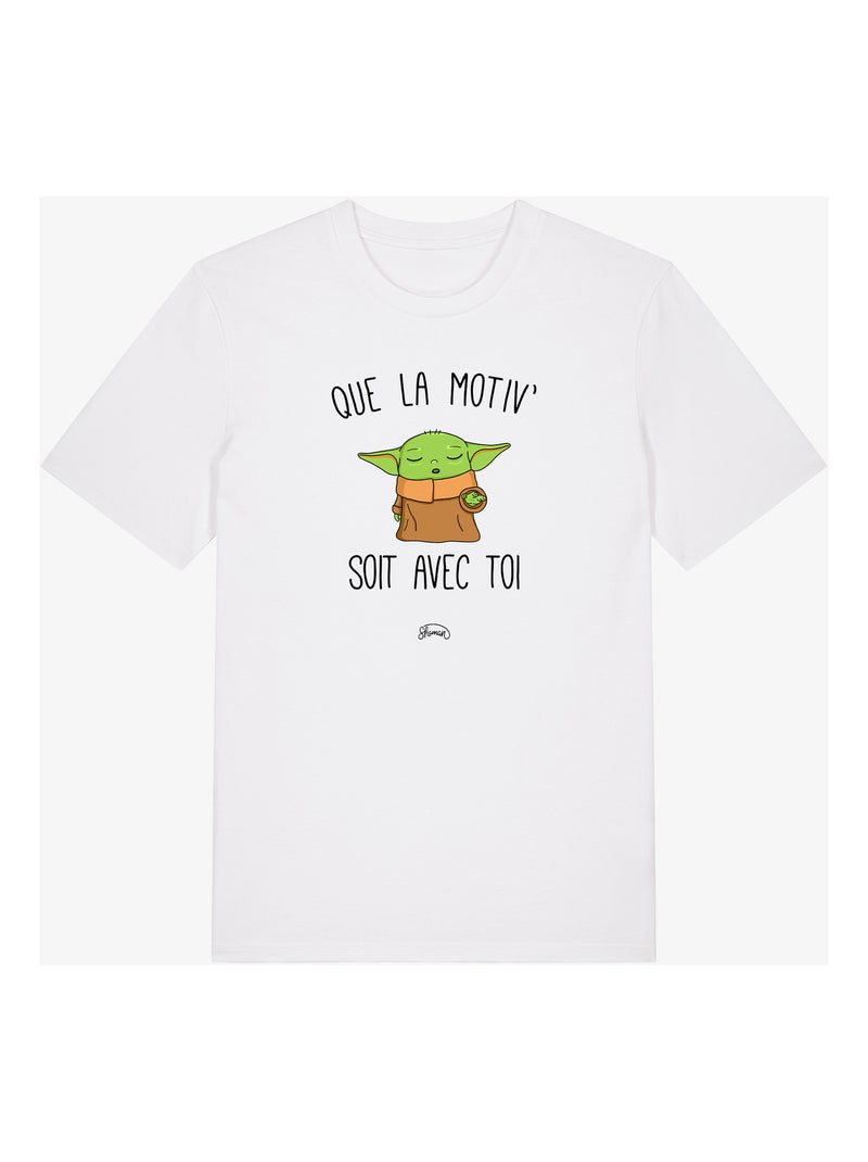 T-shirt Homme - QUE LA MOTIV SOIT AVEC TOI Blanc - Kiabi