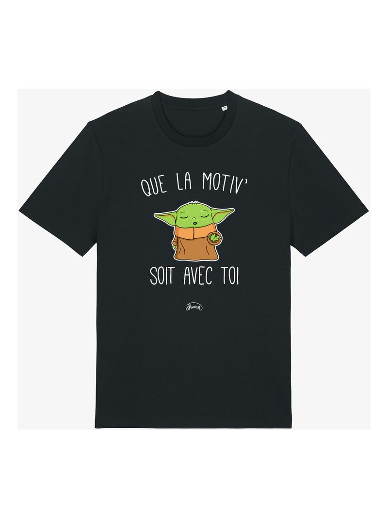 T-shirt Homme - QUE LA MOTIV SOIT AVEC TOI Noir - Kiabi
