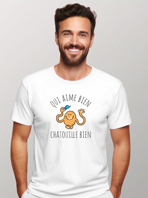 T-shirt Homme - QUI AIME BIEN CHATOUILLE BIEN - Kiabi