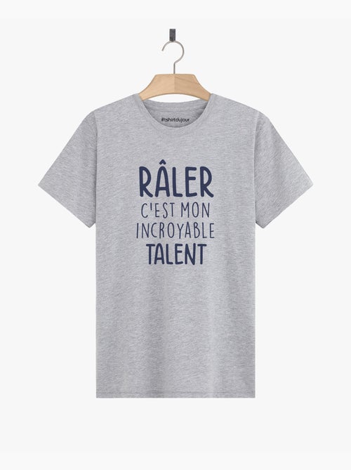 T-shirt Homme - RALER C'EST MON INCROYABLE TALENT - Kiabi