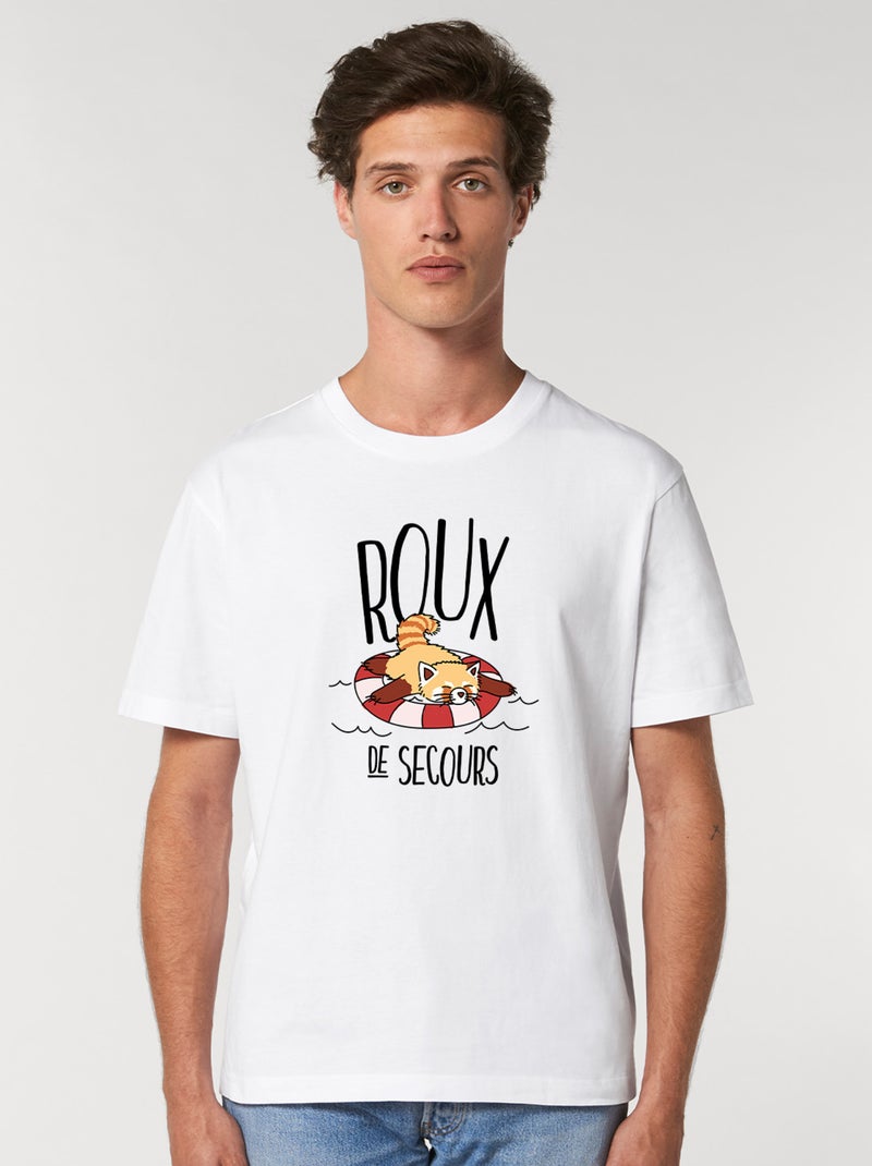 T-shirt Homme - ROUX DE SECOURS Blanc - Kiabi