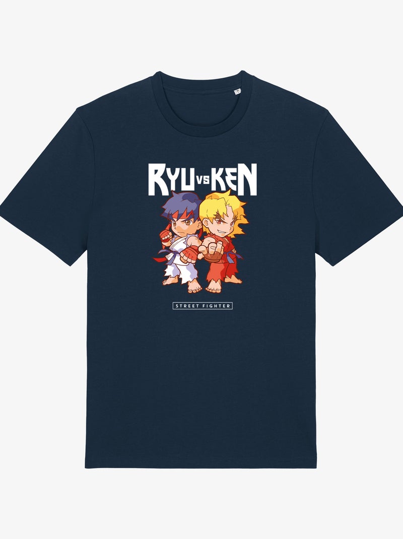 T-shirt Homme - RYU VS KEN STREET FIGHTER Bleu marine - Kiabi