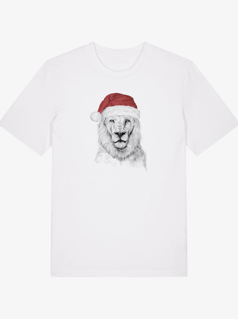 T-shirt Homme - SANTA LION Blanc - Kiabi